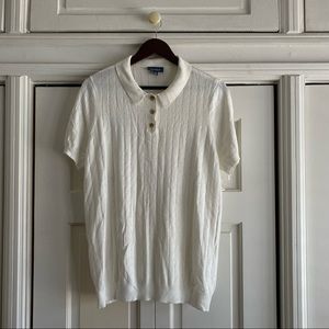 Cream Short Sleeve Sweater *New*